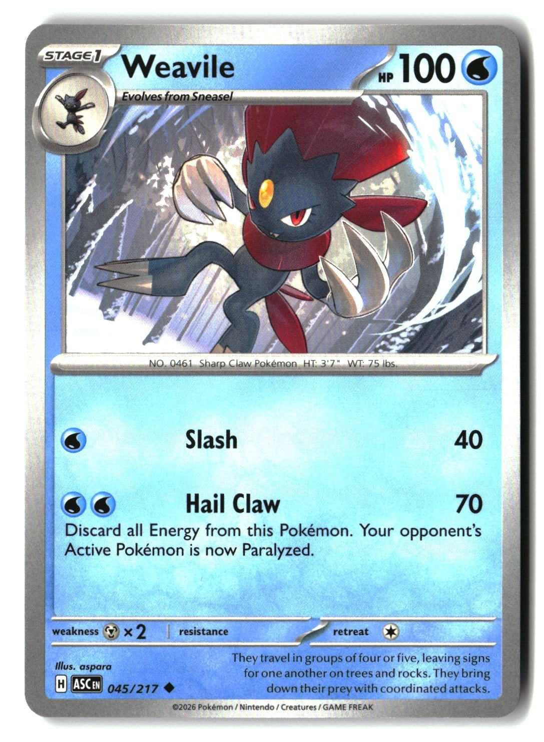 Weavile - 045/217