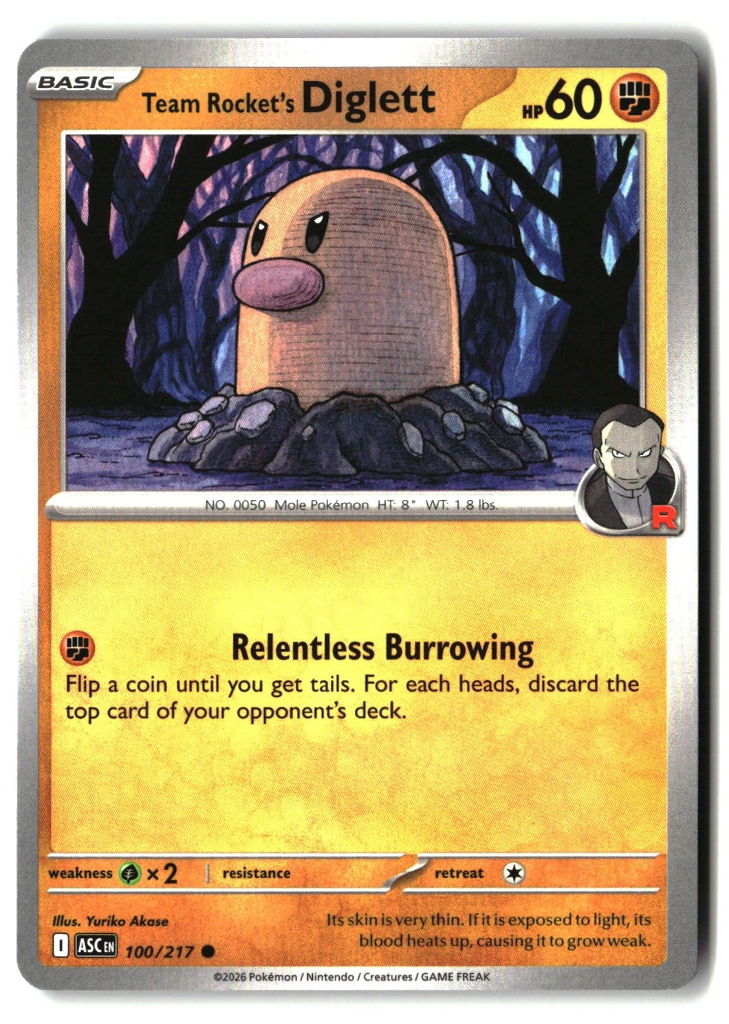 Team Rocket's Diglett