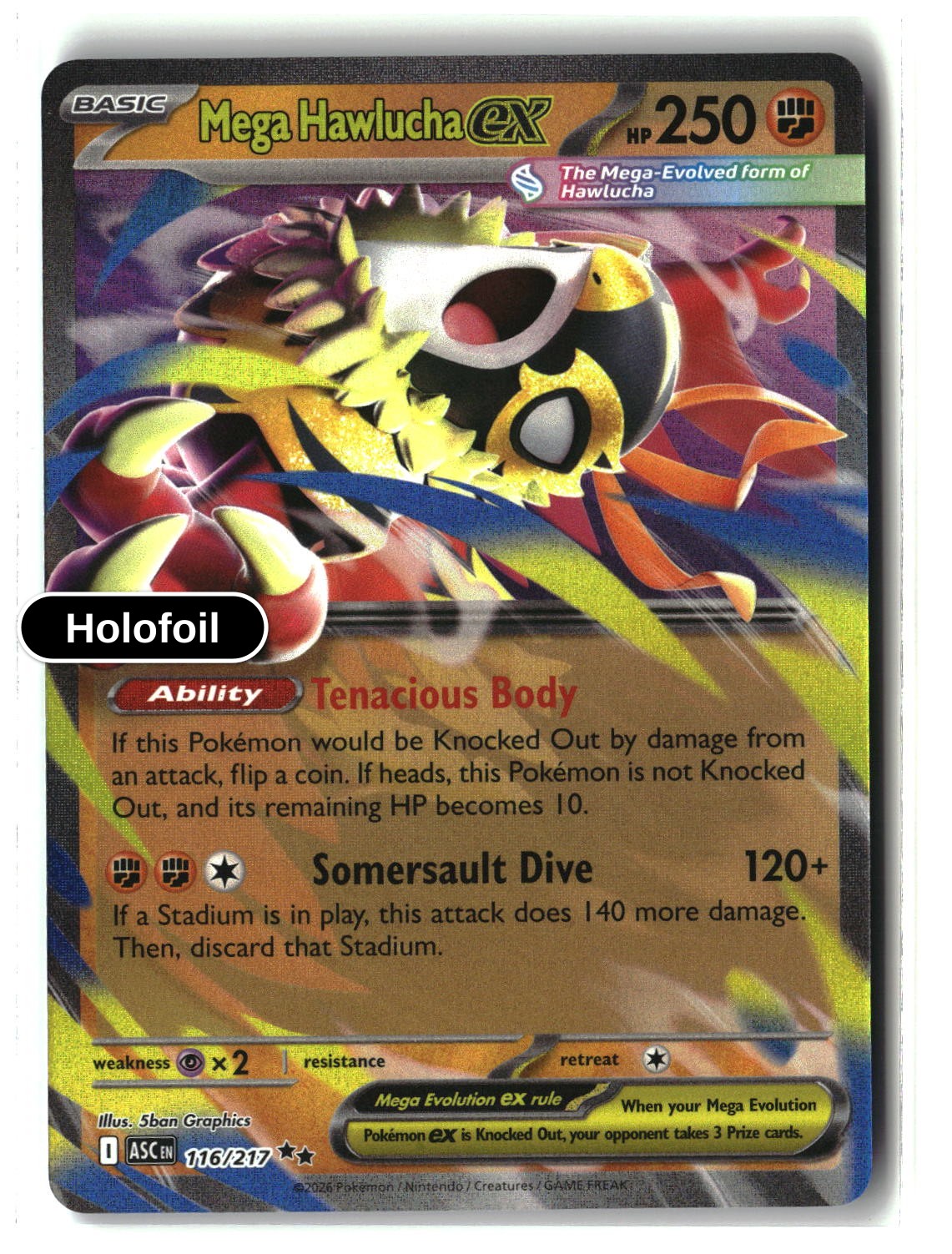 Mega Hawlucha ex - 116/217