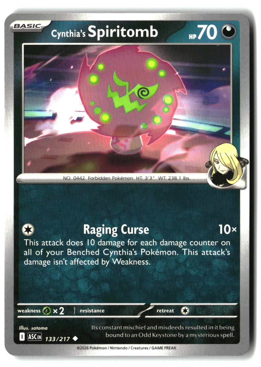 Cynthia's Spiritomb - 133/217