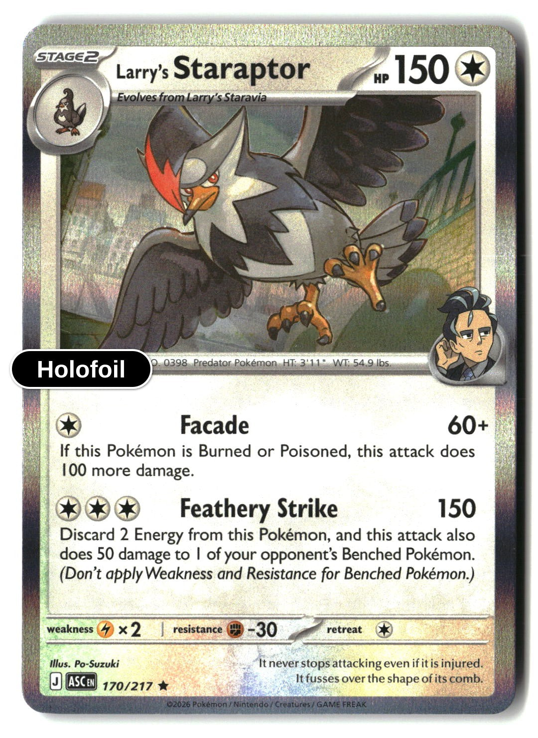 Larry's Staraptor - 170/217