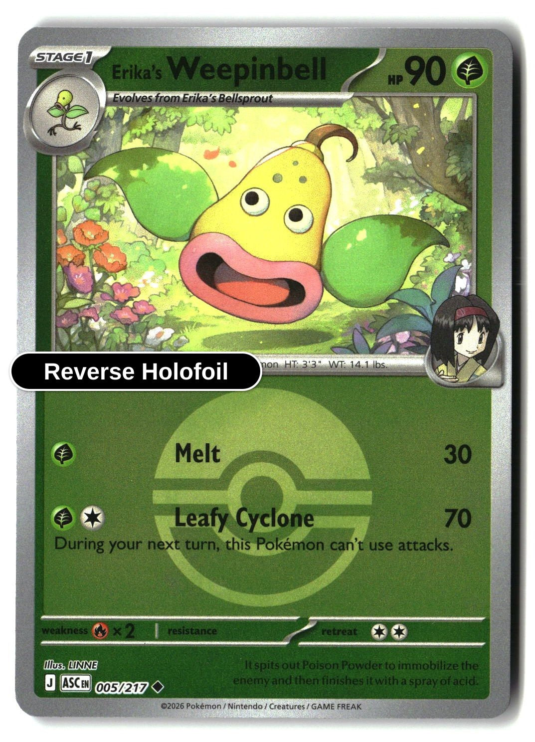 Erika's Weepinbell (Poke Ball)