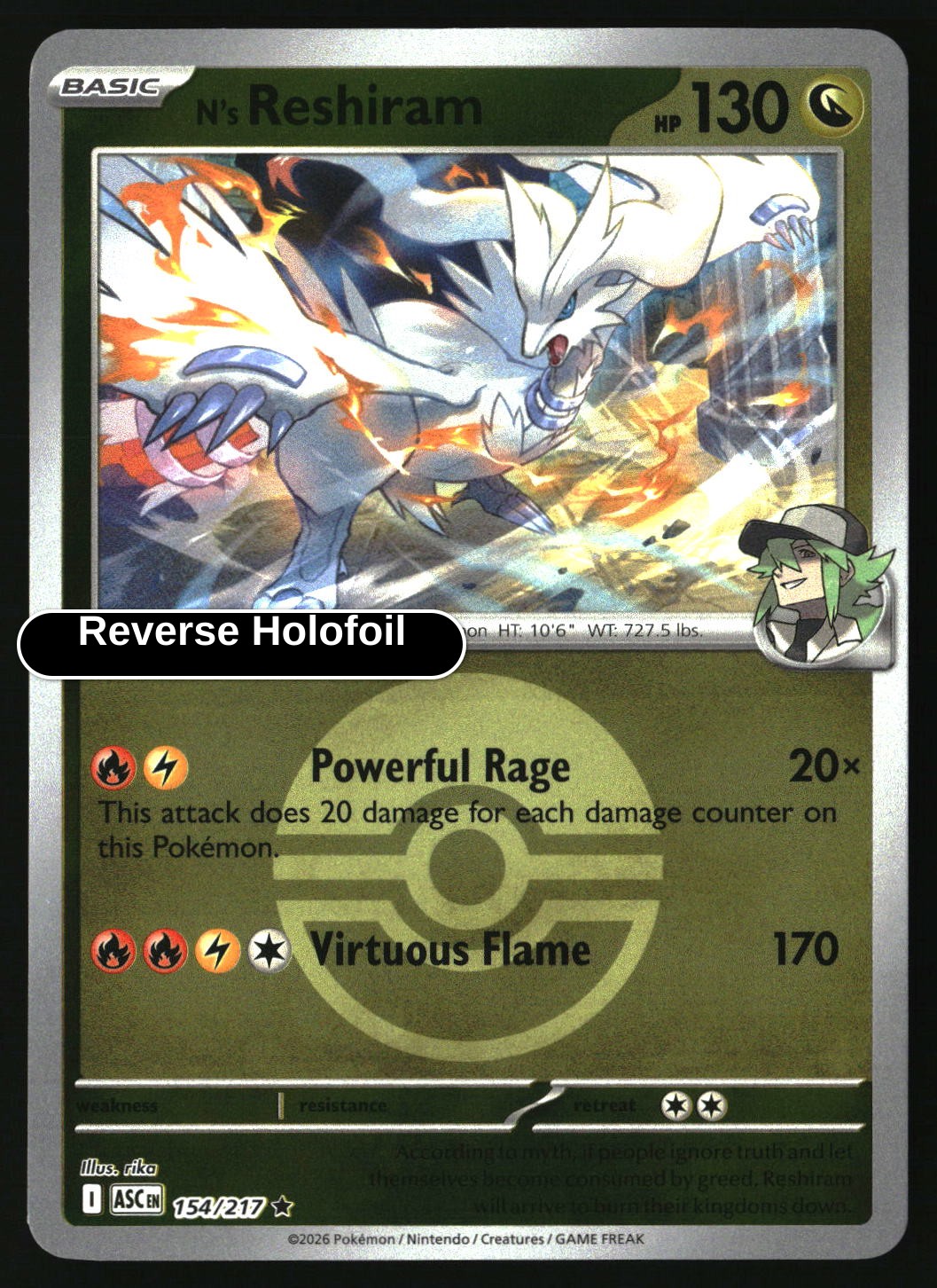 N's Reshiram (Poke Ball)