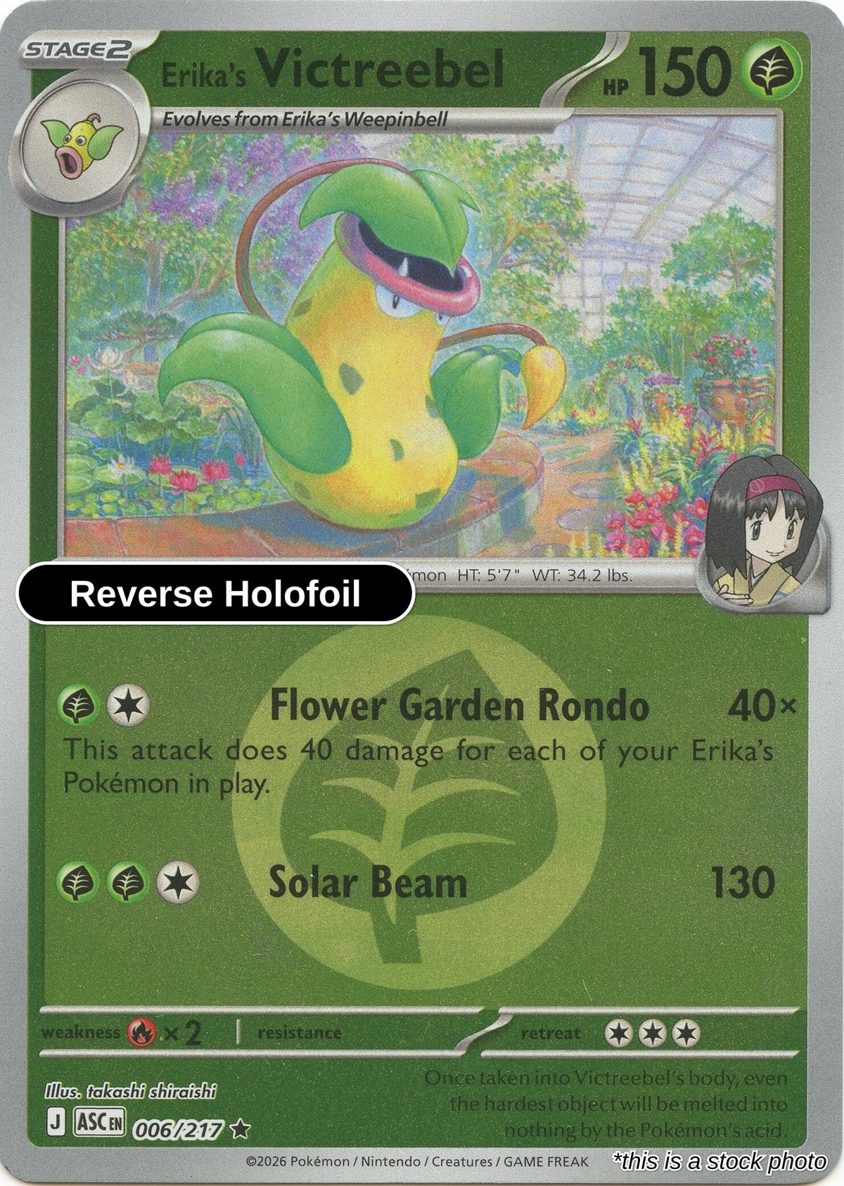 Erika's Victreebel (Energy Symbol Pattern)