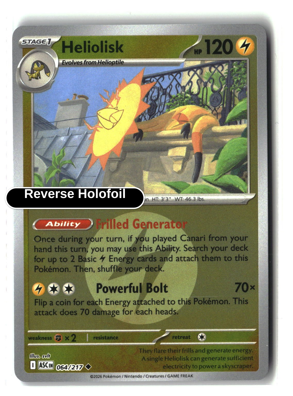 Heliolisk - 064/217 (Energy Symbol Pattern)