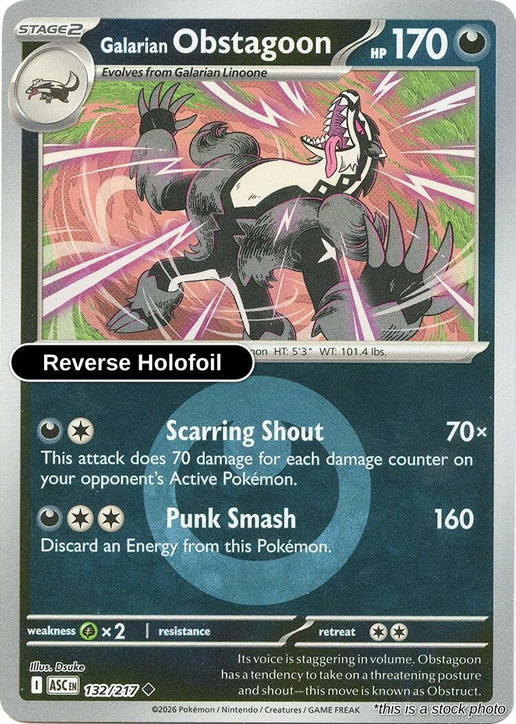 Galarian Obstagoon - 132/217 (Energy Symbol Pattern)