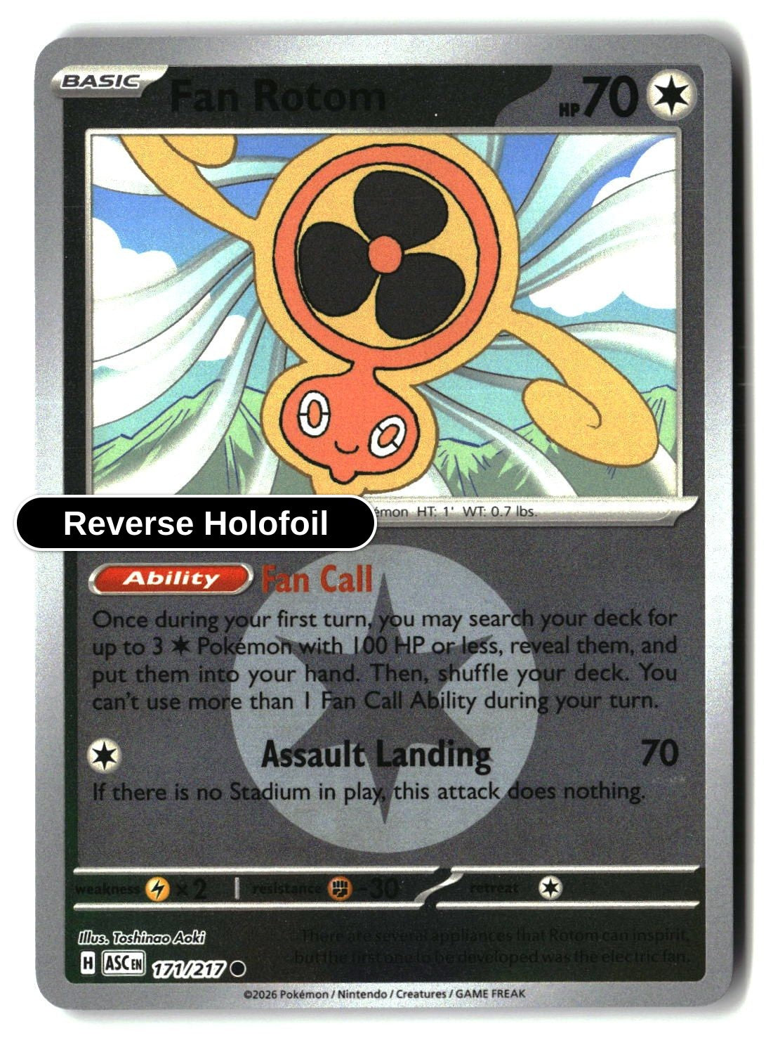 Fan Rotom - 171/217 (Energy Symbol Pattern)