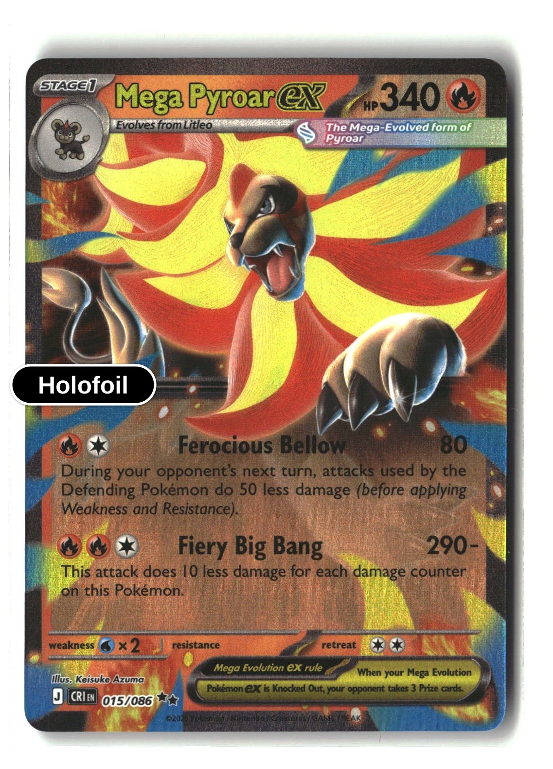 Mega Pyroar ex - 015/086