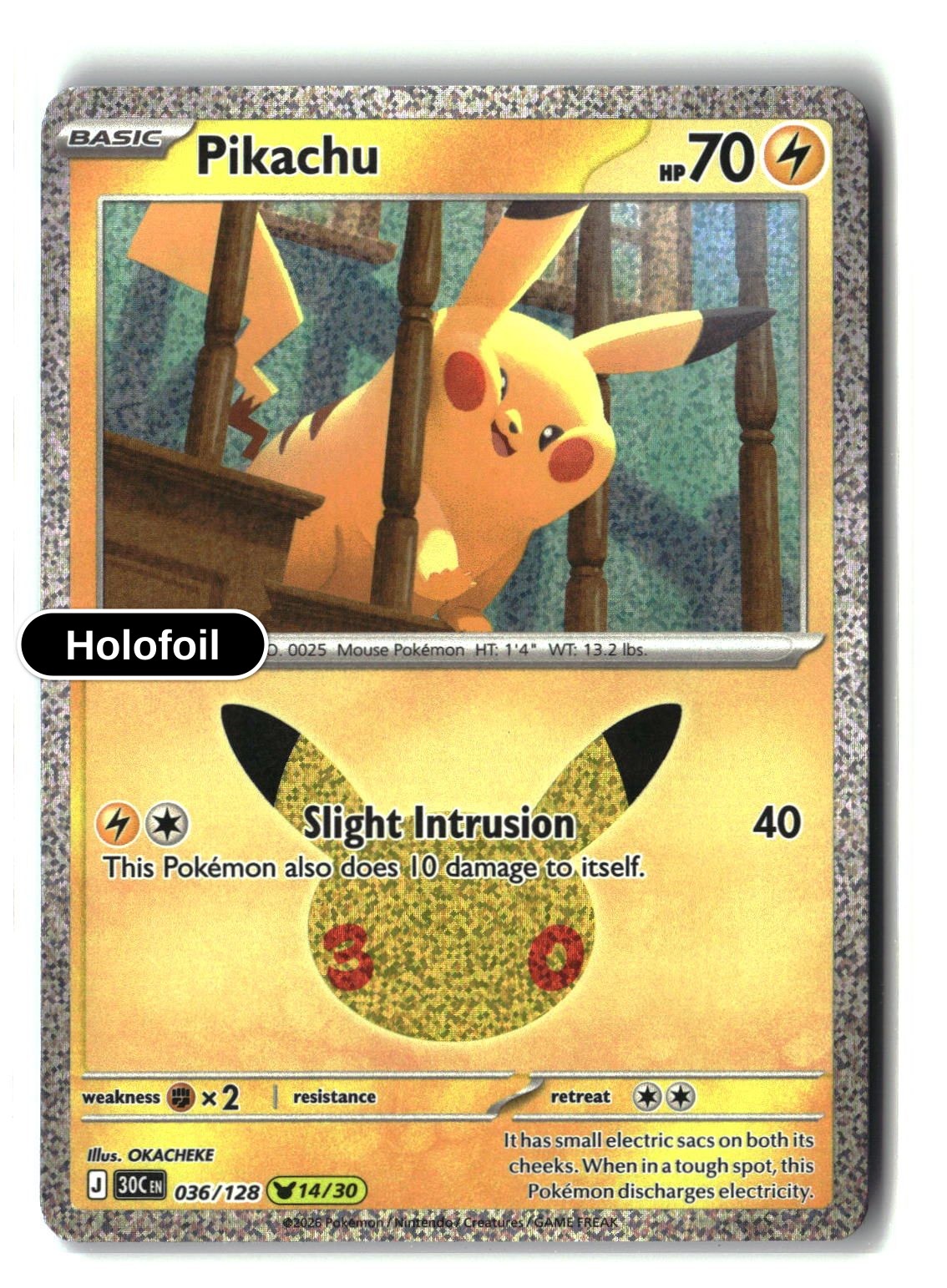 Pikachu - 036/128
