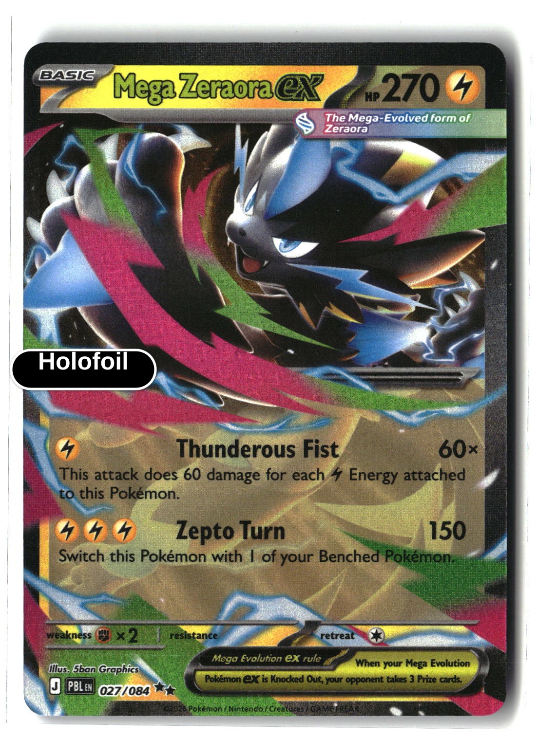 Mega Zeraora ex - 027/084