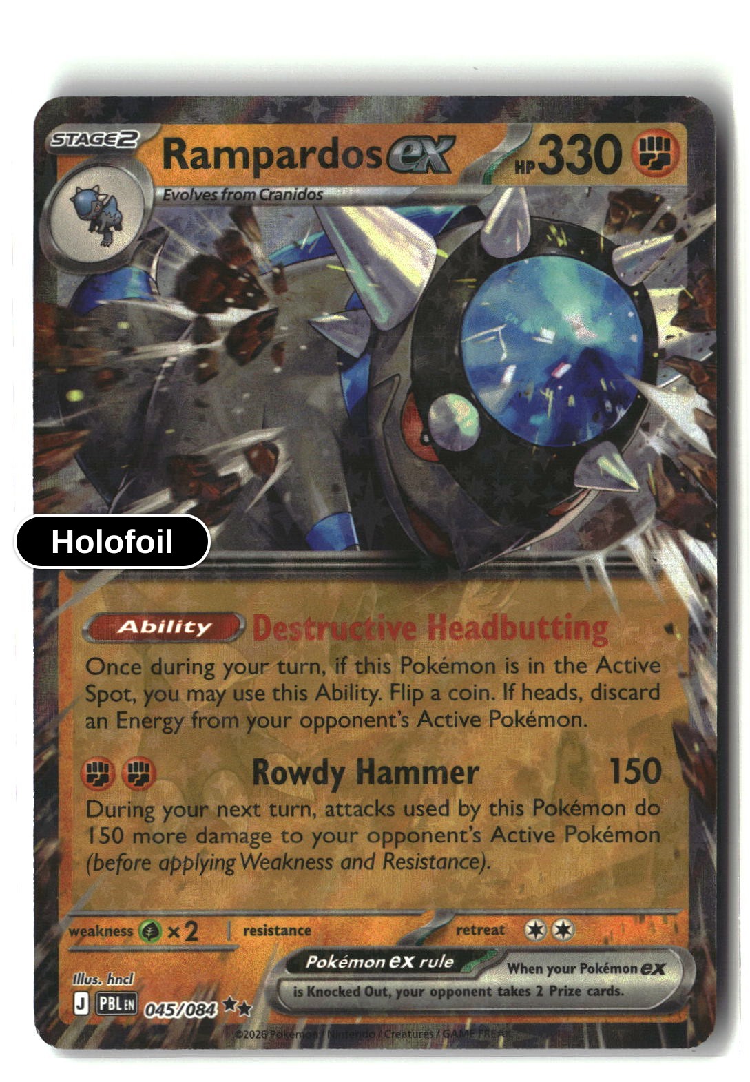 Rampardos ex - 045/084