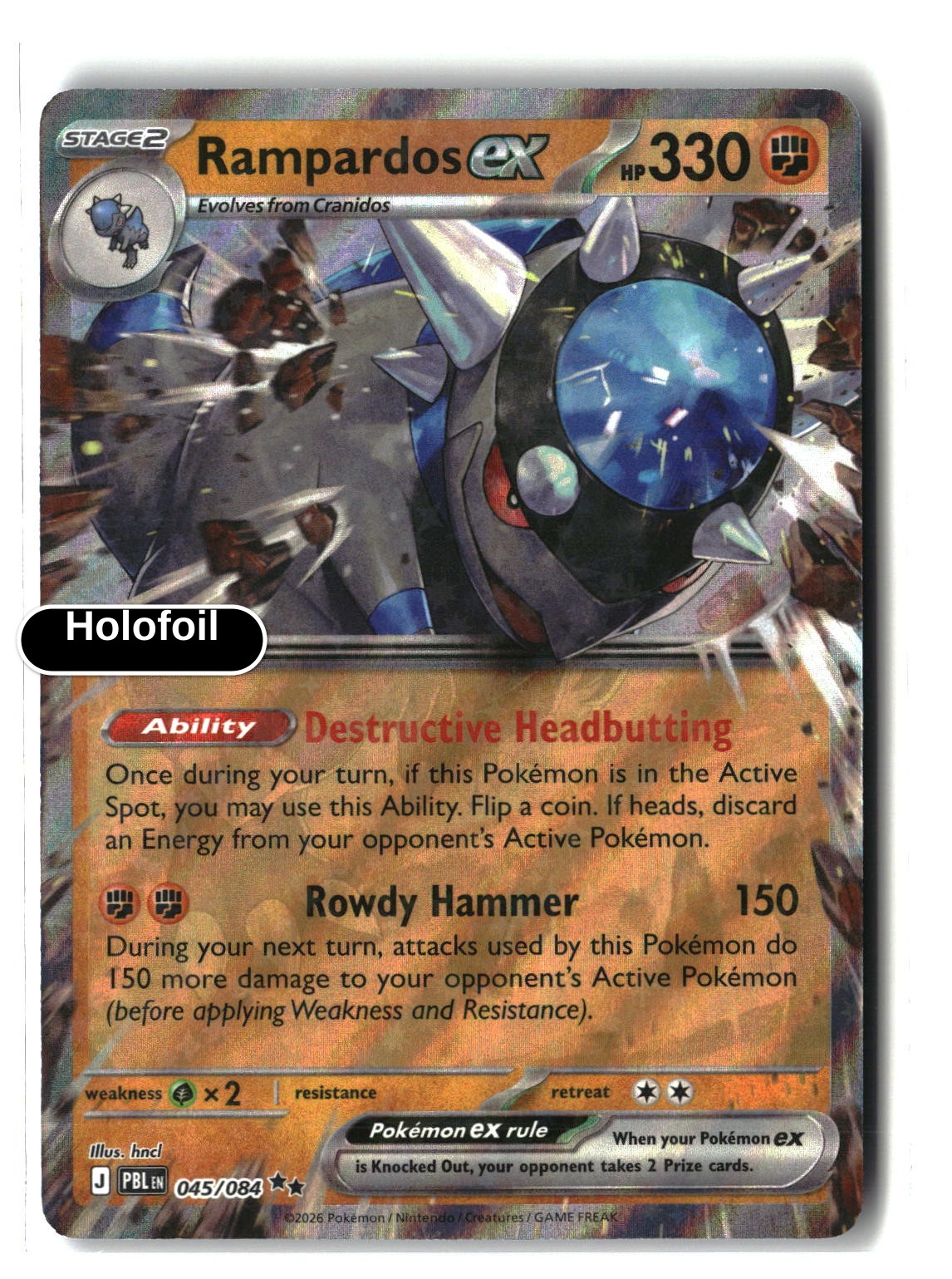 Rampardos ex - 045/084