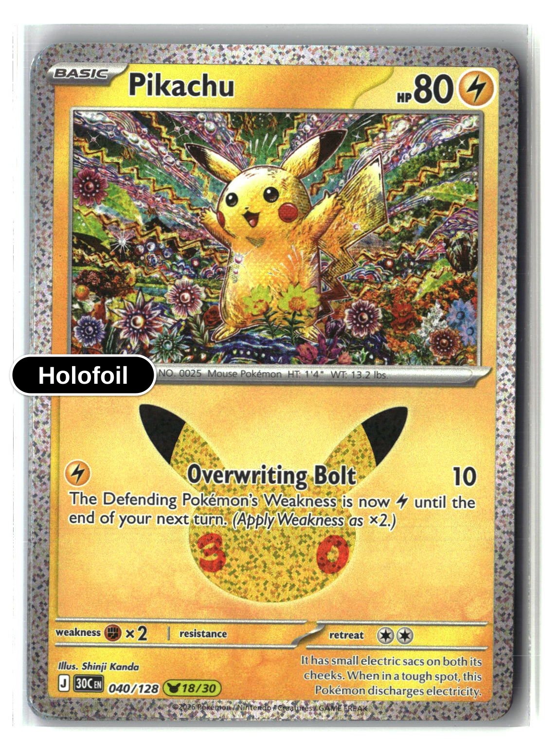 Pikachu - 040/128