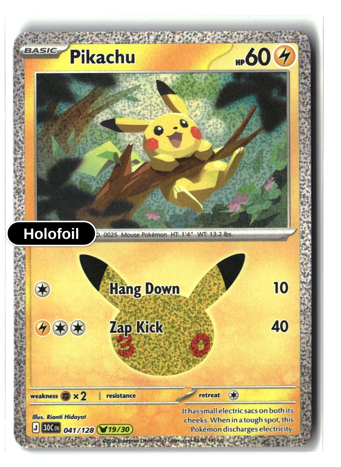 Pikachu - 041/128