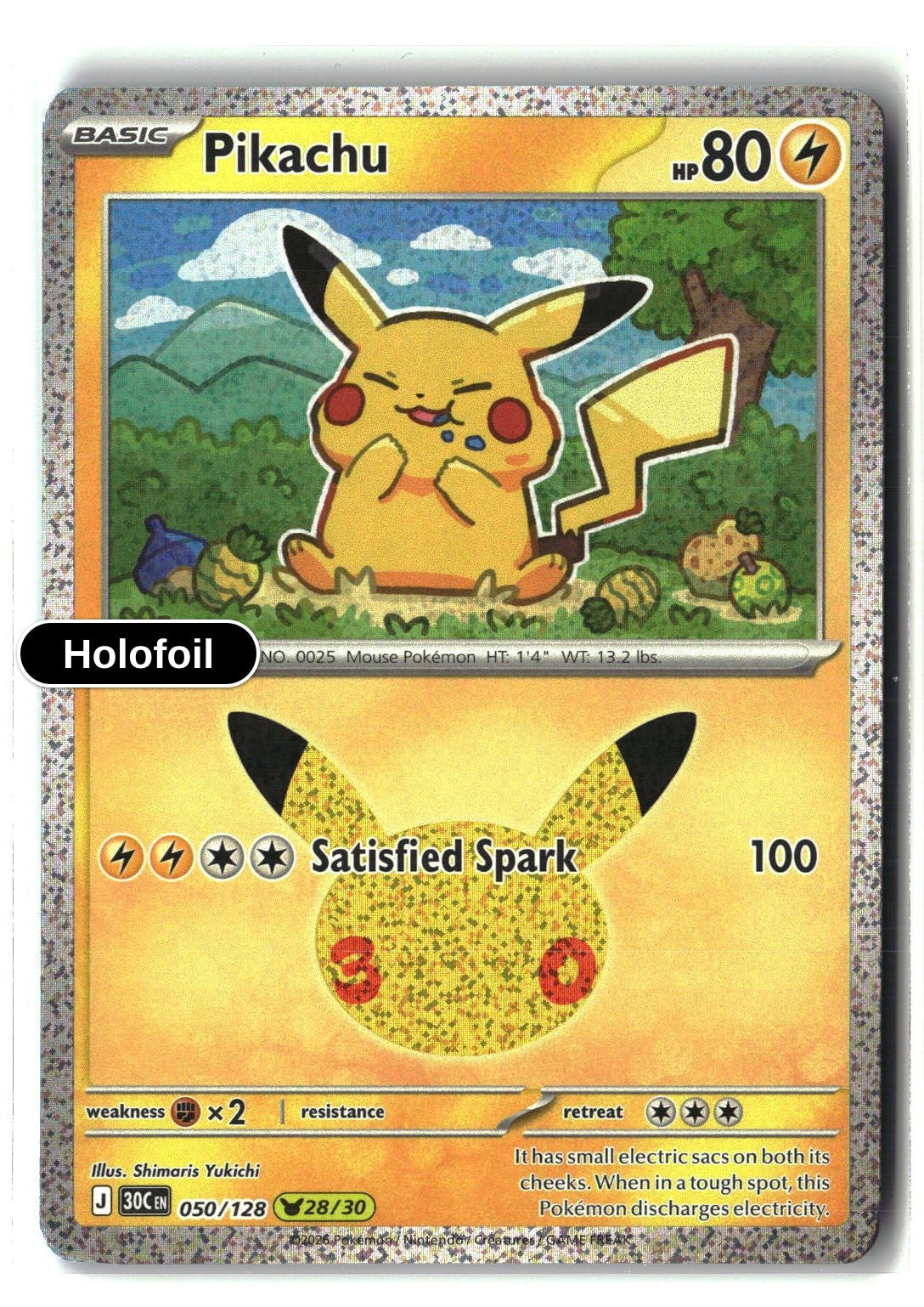 Pikachu - 050/128