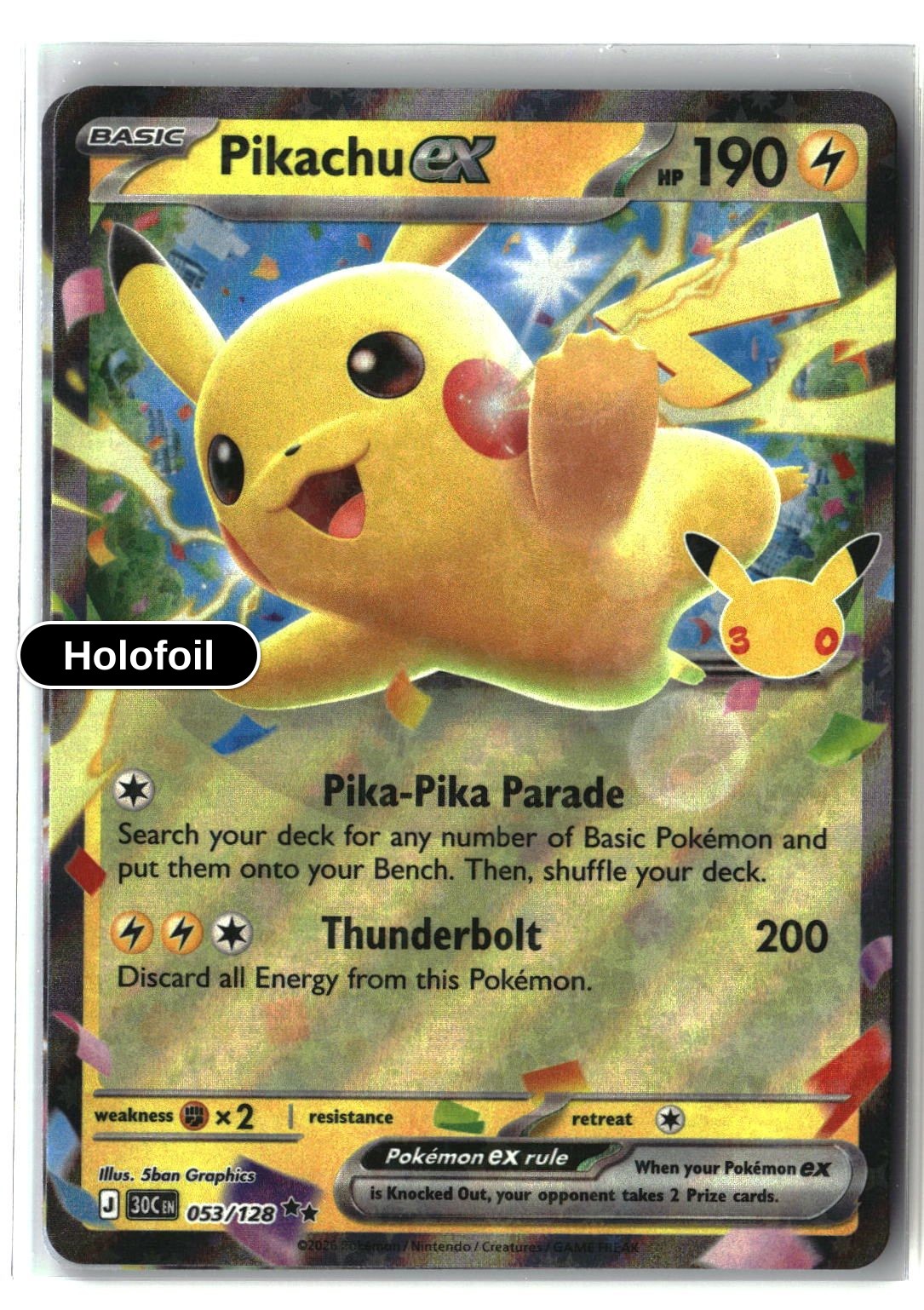 Pikachu ex - 053/128