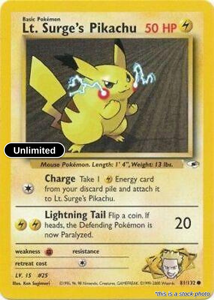 Lt. Surge's Pikachu