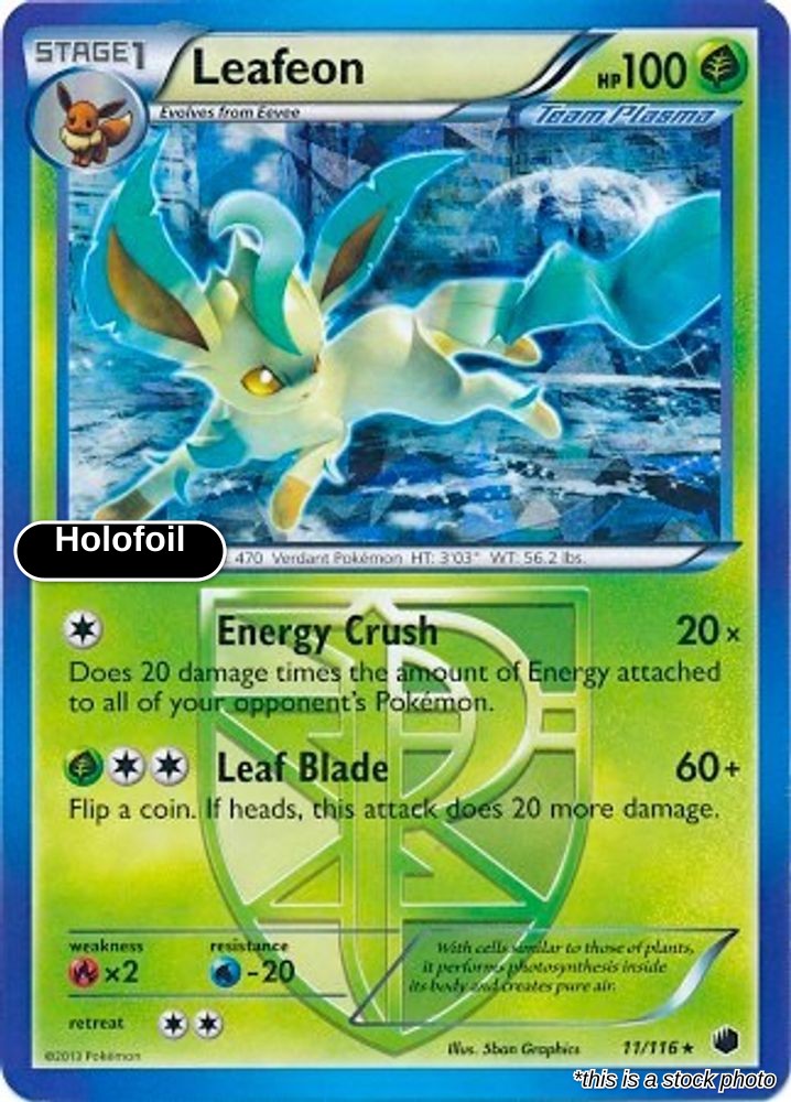 Leafeon - 11/116 (BW Plasma Freeze)