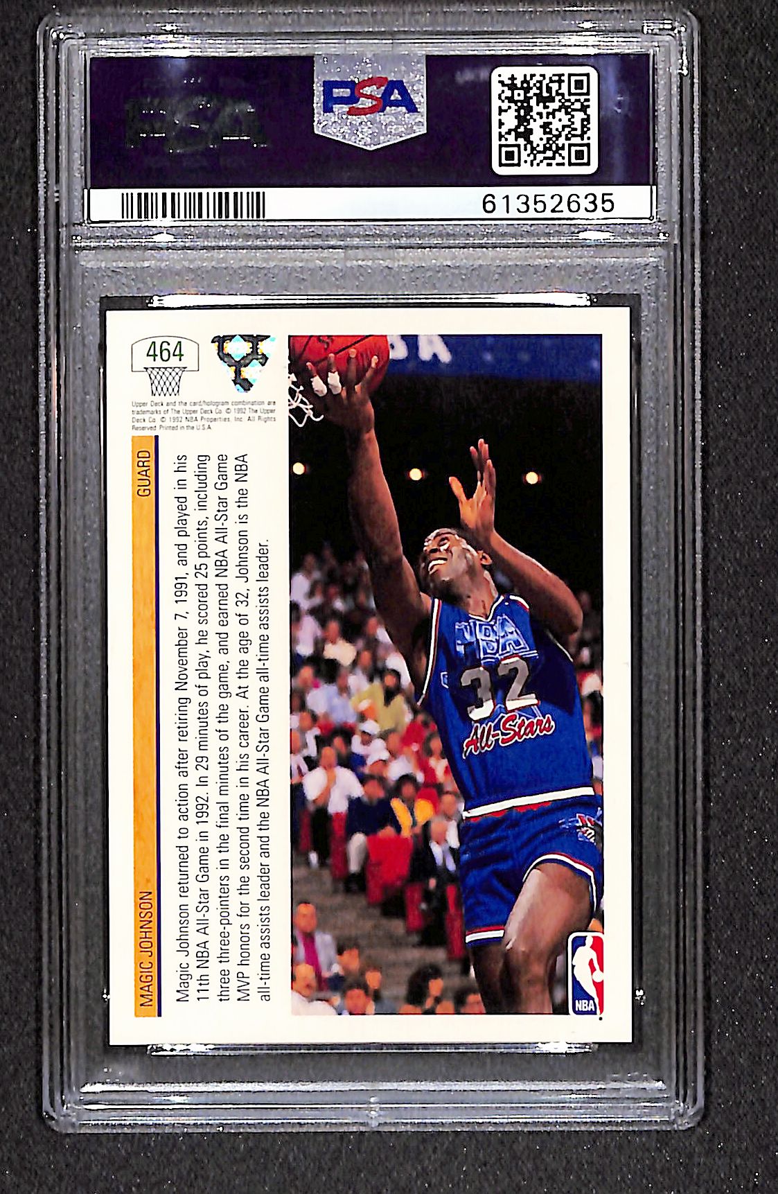 Magic Johnson 1991 Upper Deck #464 PSA 9