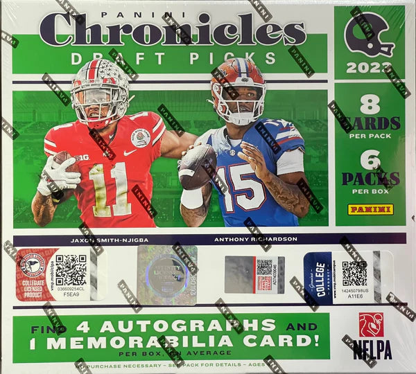 Brief Box Break: 2023 Chronicles Draft Picks Football Hobby