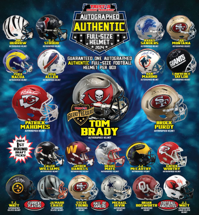 2024 TRISTAR Hidden Treasures Autographed Authentic Full Size Helmets
