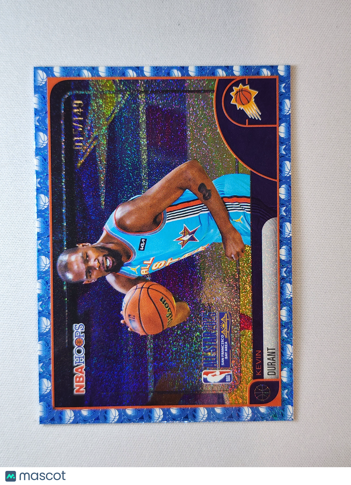 Kevin Durant 2025-26 Hoops Pixel Burst Blue #272 015/149