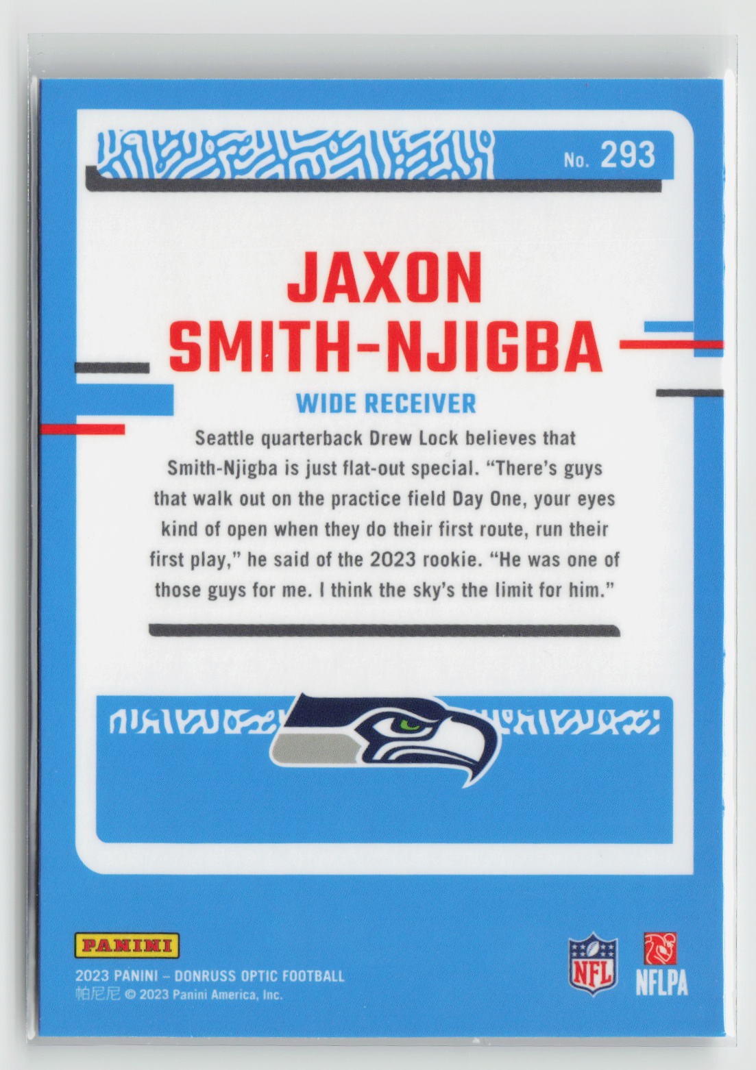 Jaxon Smith-Njigba 2023 Donruss Optic #293