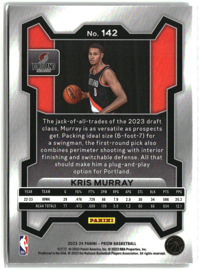 Kris Murray 2023-24 Panini Prizm #142