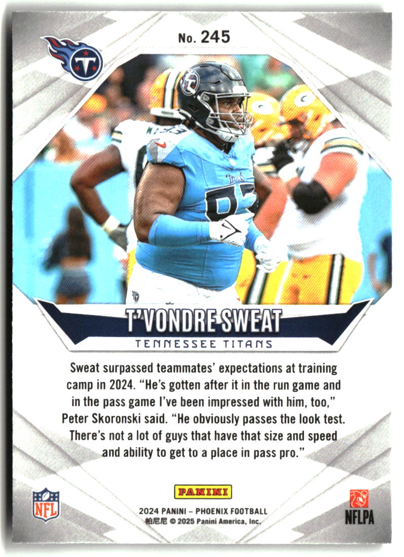 T'Vondre Sweat 2024 Panini Phoenix #245