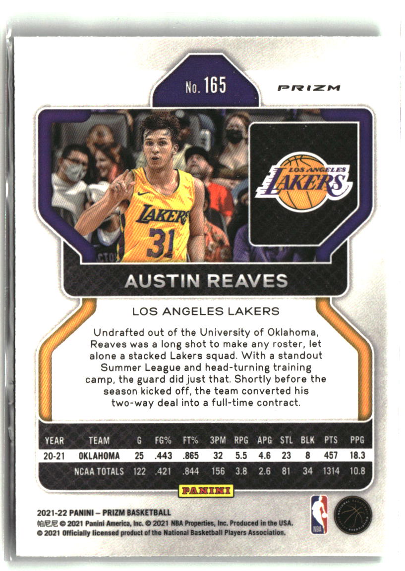 Austin Reaves 2021-22 Panini Prizm Green #165