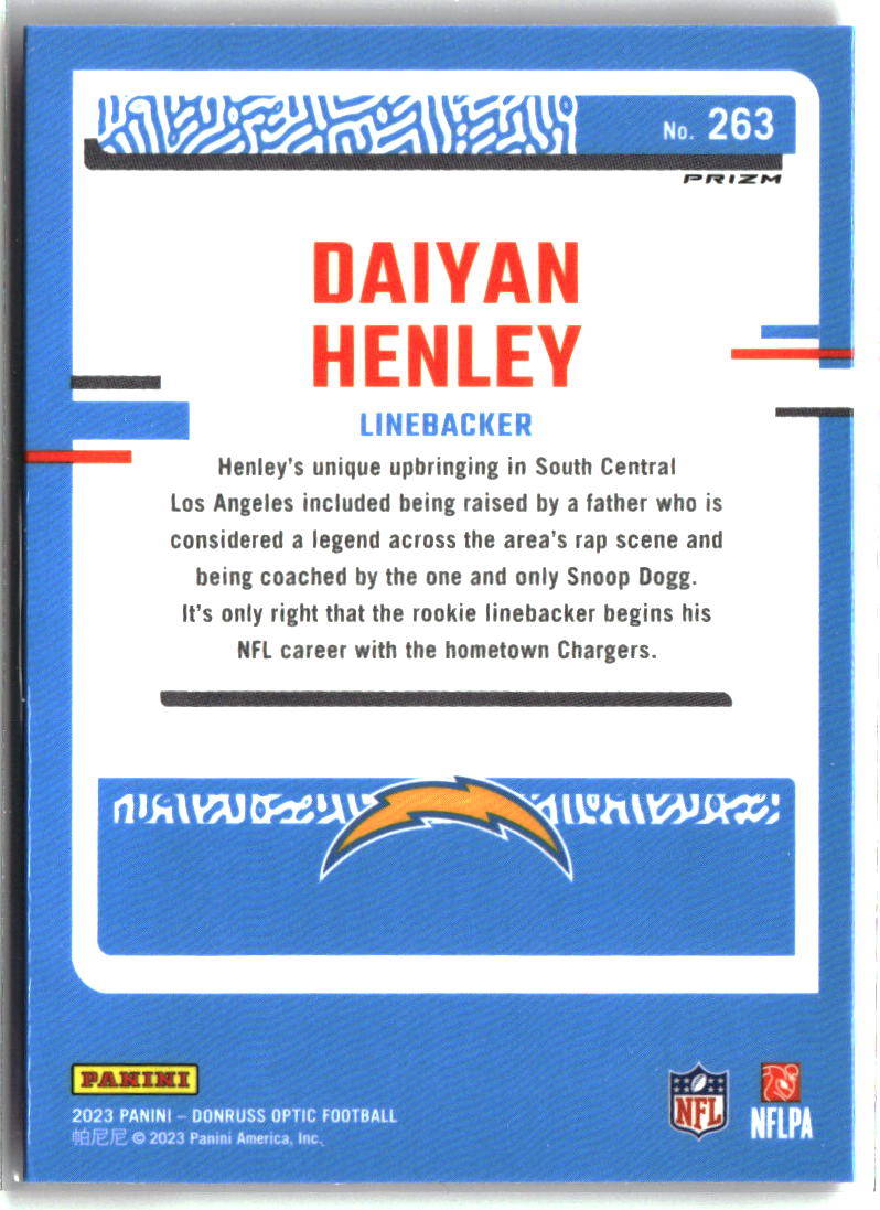 Daiyan Henley 2023 Donruss Optic Pink #263