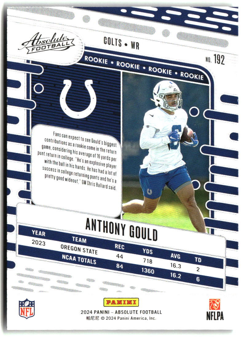 Anthony Gould 2024 Panini Absolute Retail #192