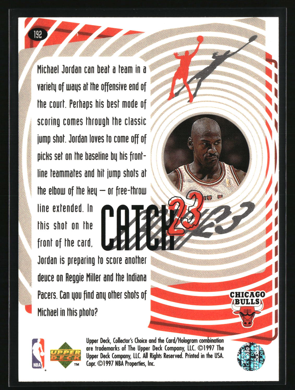 Michael Jordan 1997-98 Collector's Choice #192