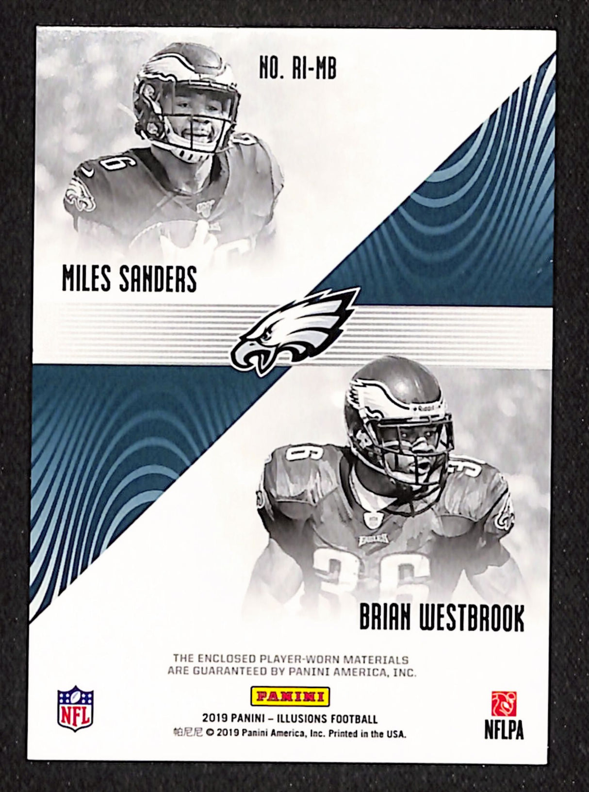 Westbrook / Sanders 2019 Panini Illusions Rookie Idols Dual Memorabilia #RI-MB