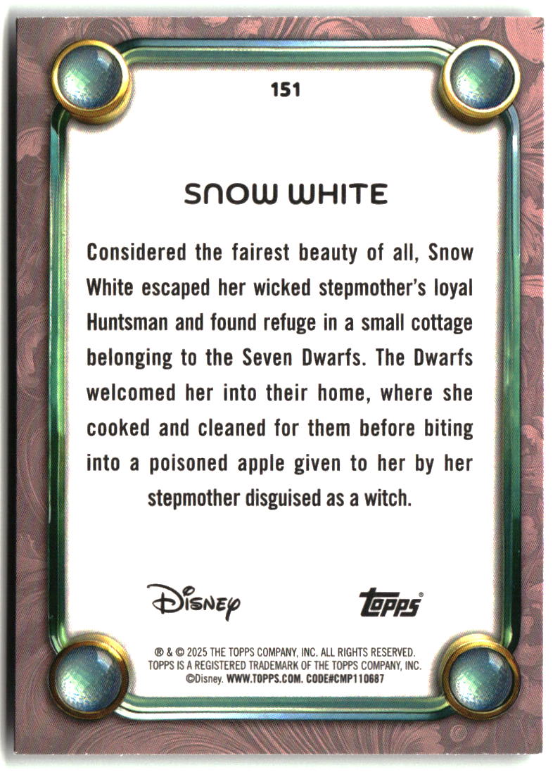 Snow White 2025 Topps Disney Wonder #151