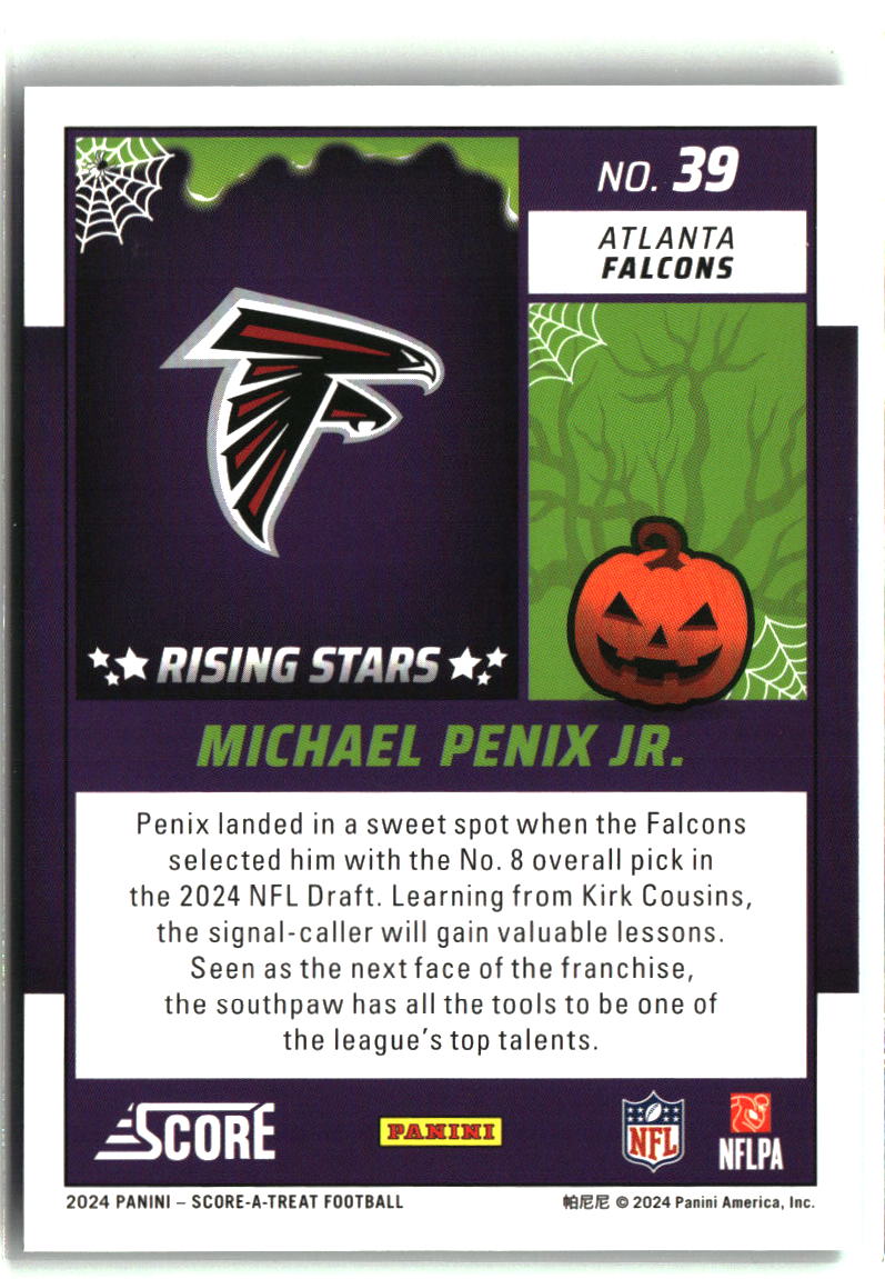 Michael Penix Jr. 2024 Score-A-Treat Rising Stars Green Bats #39