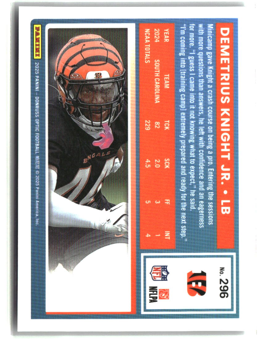 Demetrius Knight Jr. 2025 Donruss Optic #296