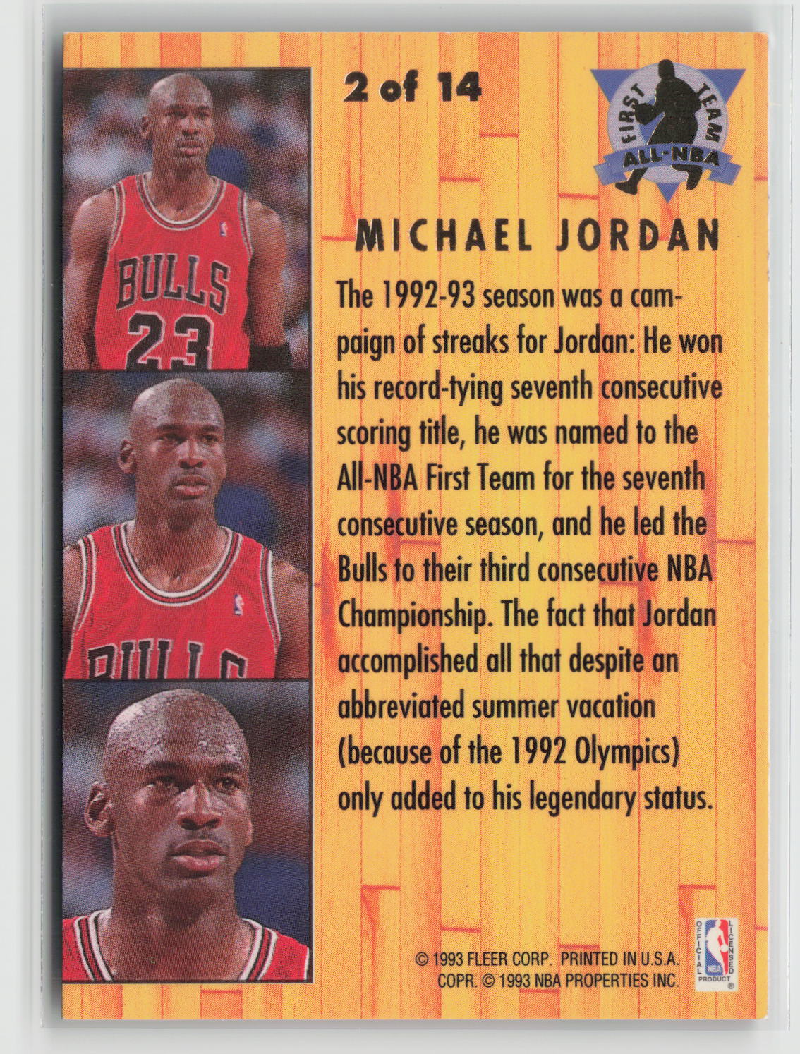 Michael Jordan 1993-94 Ultra All-NBA #2