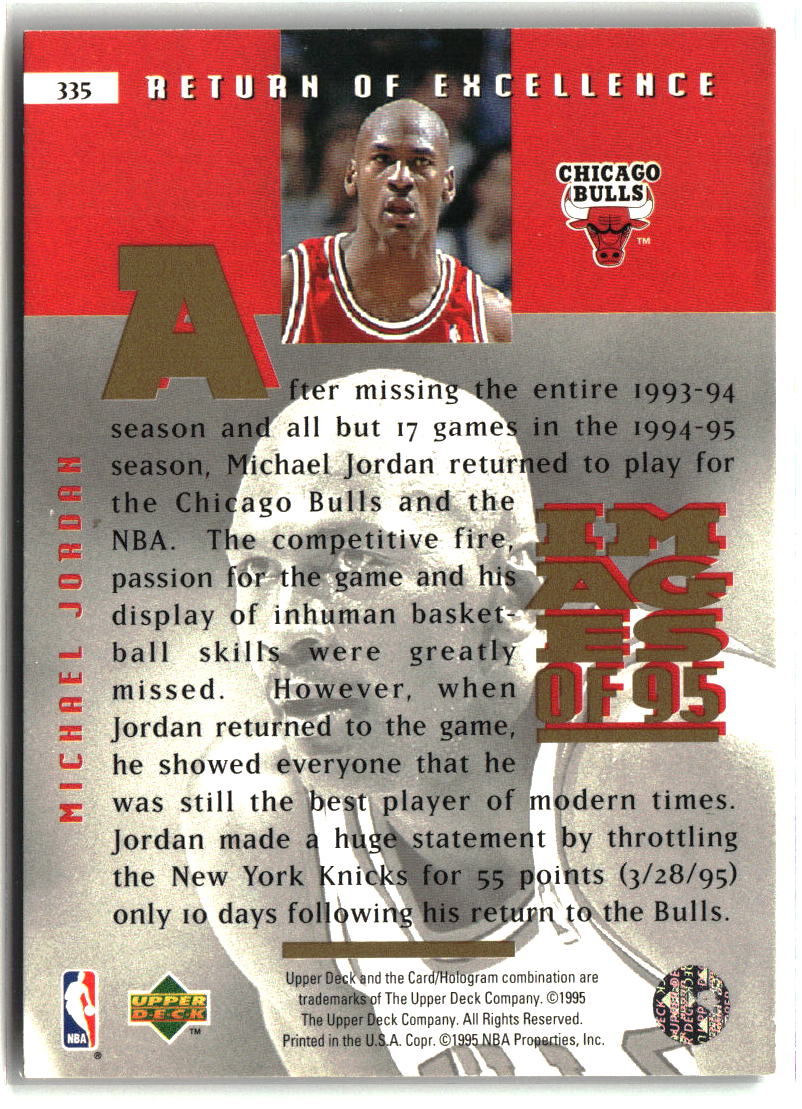 Return of Excellence 1995-96 Upper Deck #335