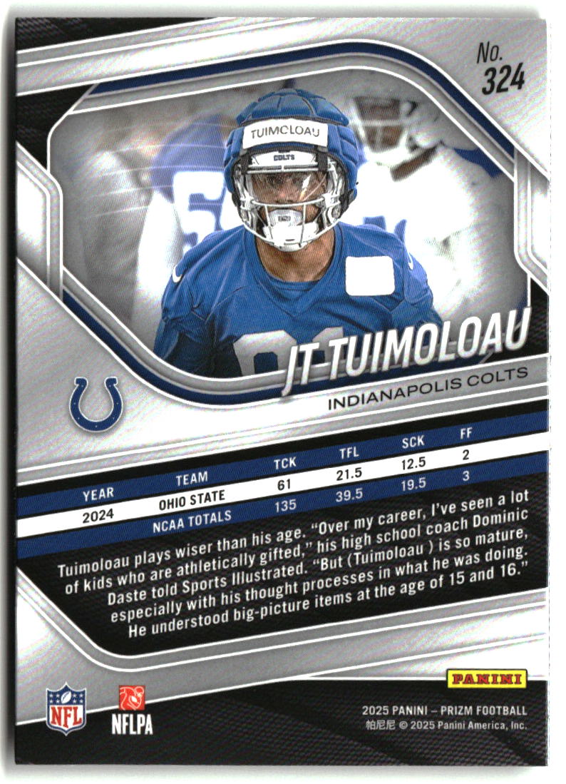 JT Tuimoloau 2025 Panini Prizm #324