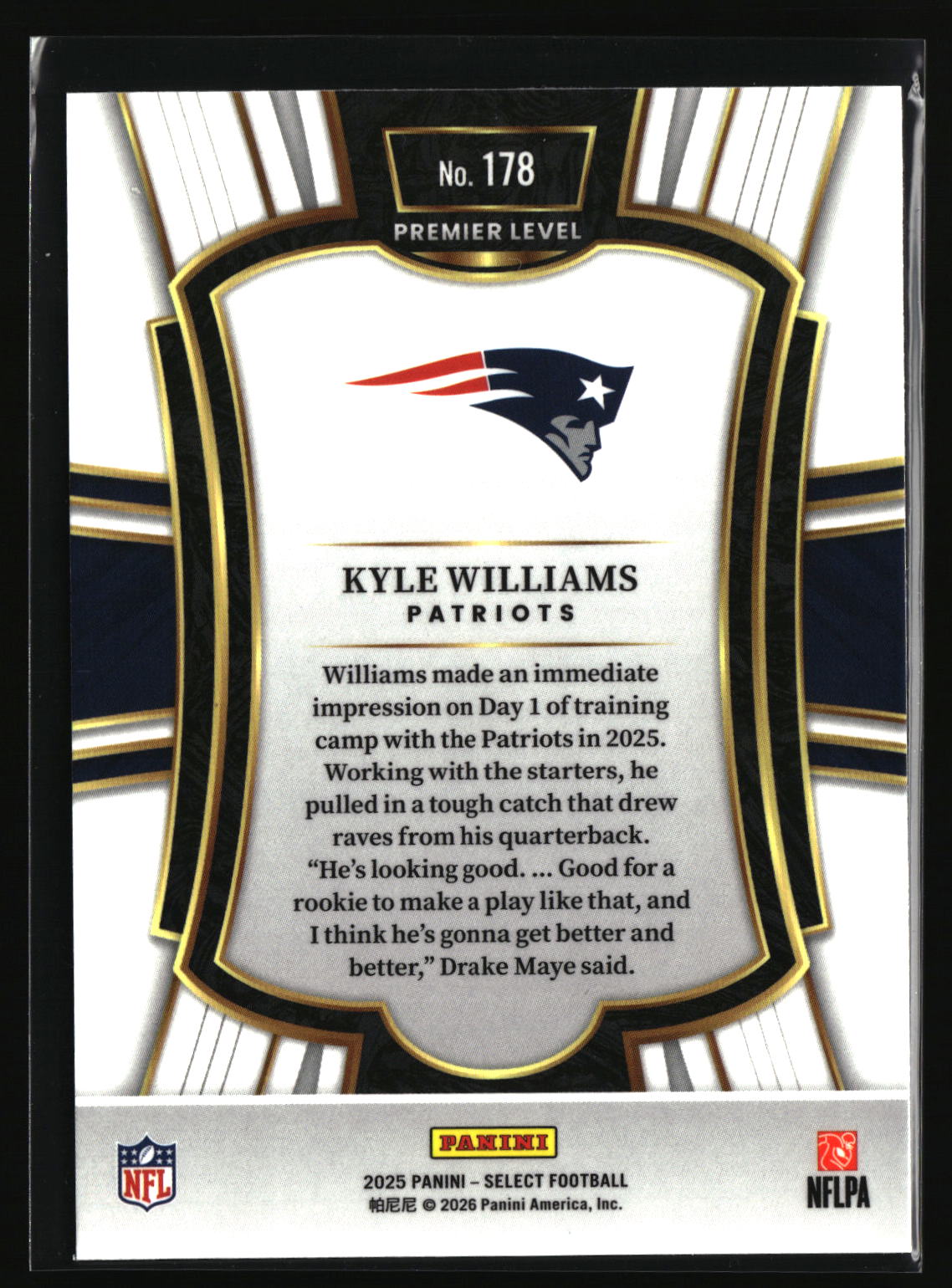 Kyle Williams 2025 Panini Select #178