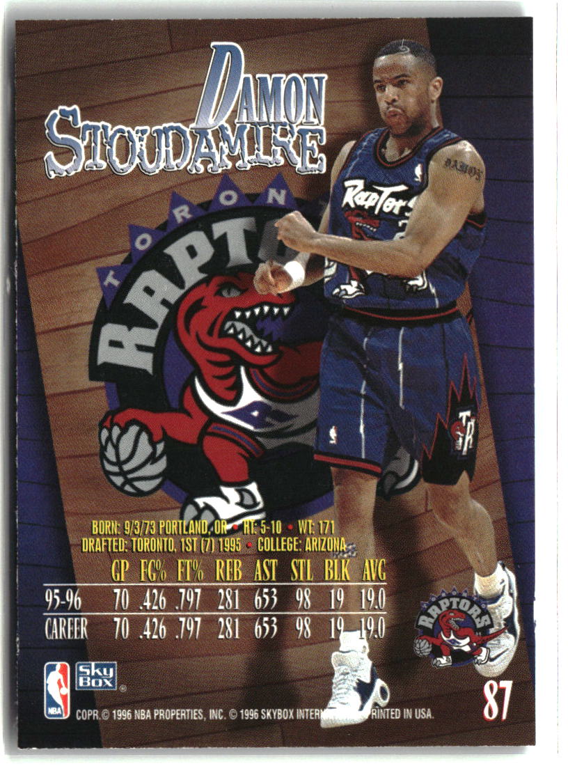Damon Stoudamire 1996-97 SkyBox Z-Force #87