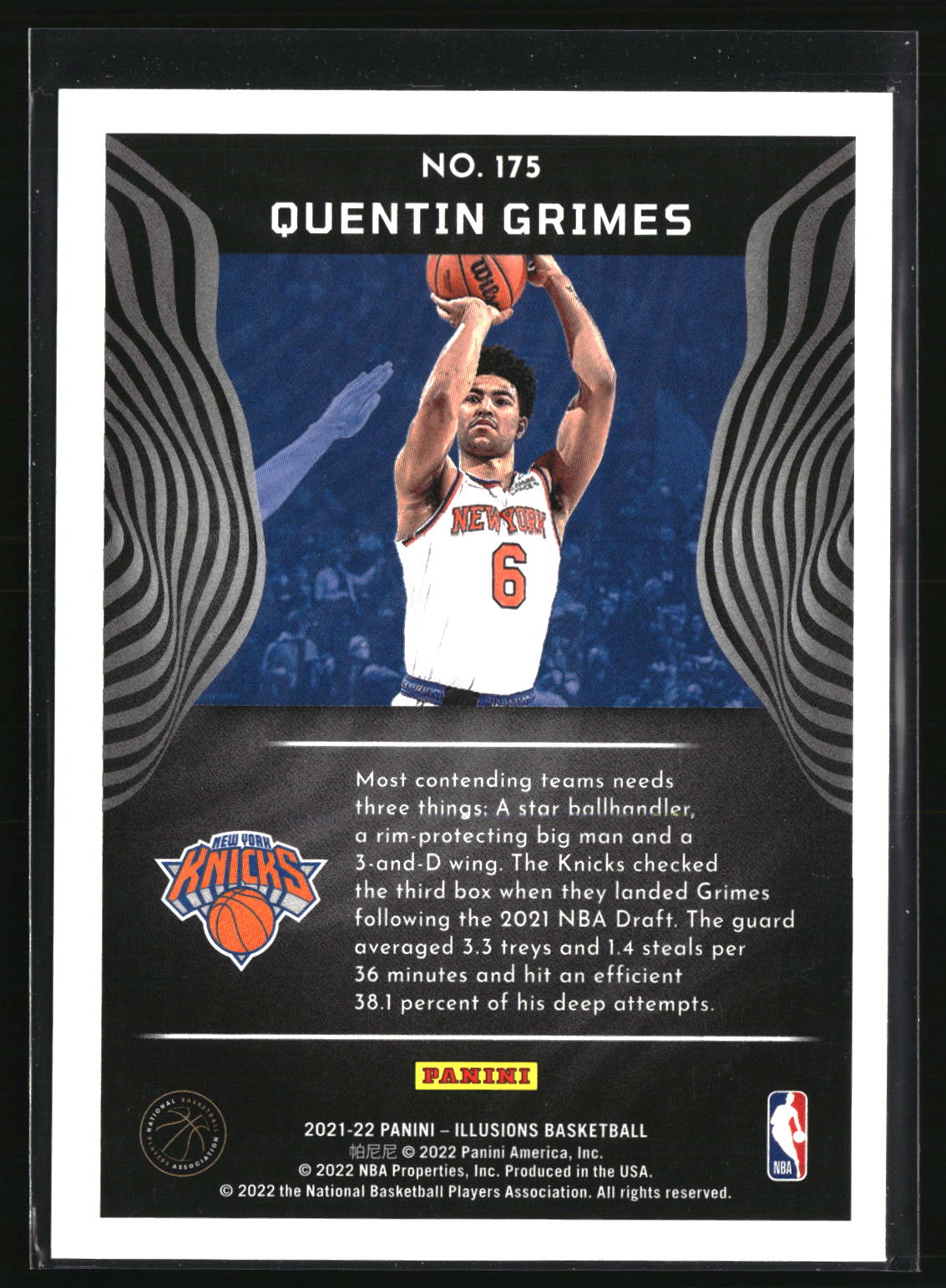Quentin Grimes 2021-22 Panini Illusions #175