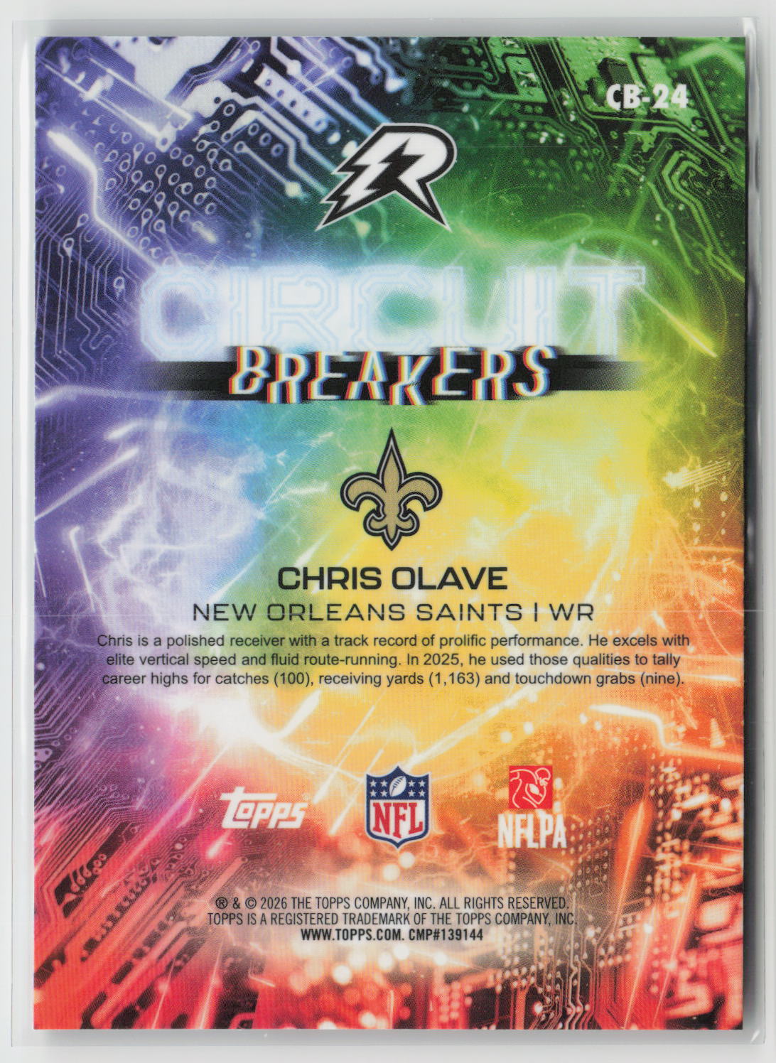 Chris Olave 2025 Topps Resurgence Circuit Breakers #CB-24