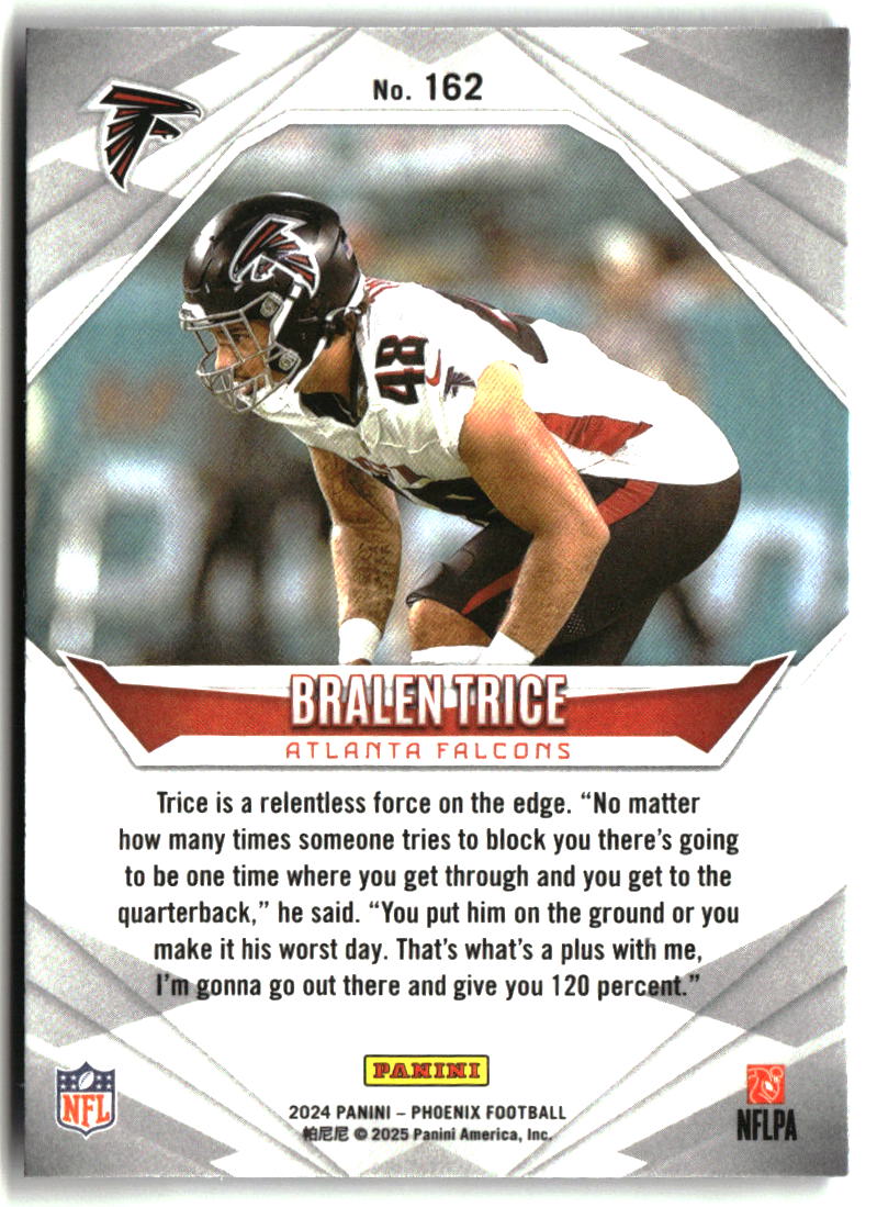 Bralen Trice 2024 Panini Phoenix - Purple #162