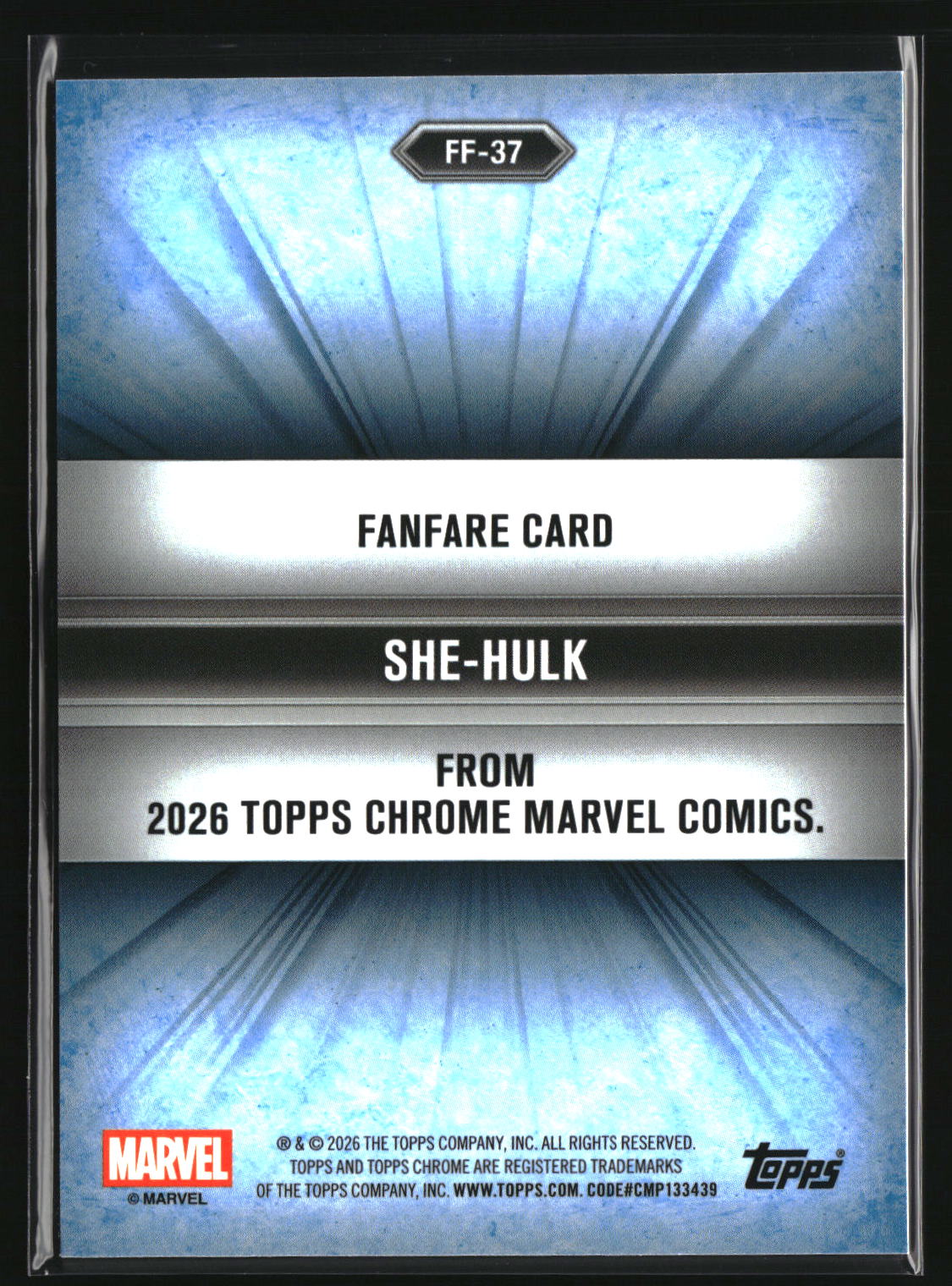 She-Hulk 2026 Topps Chrome Marvel Comics Fanfare #FF-37