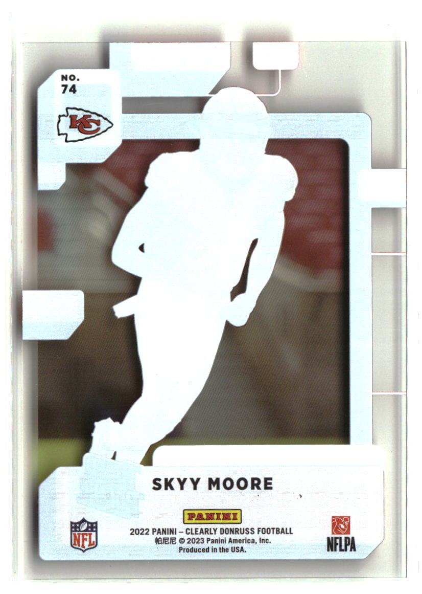 Skyy Moore 2022 Clearly Donruss #74
