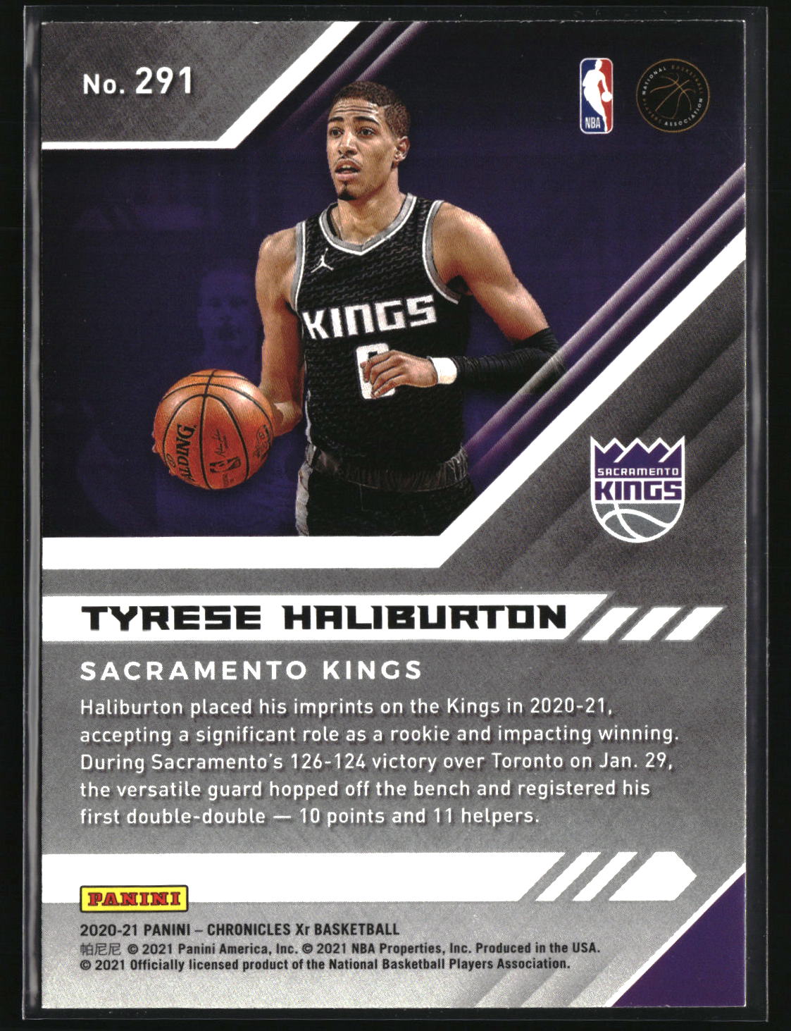Tyrese Haliburton 2020-21 Panini Chronicles #291