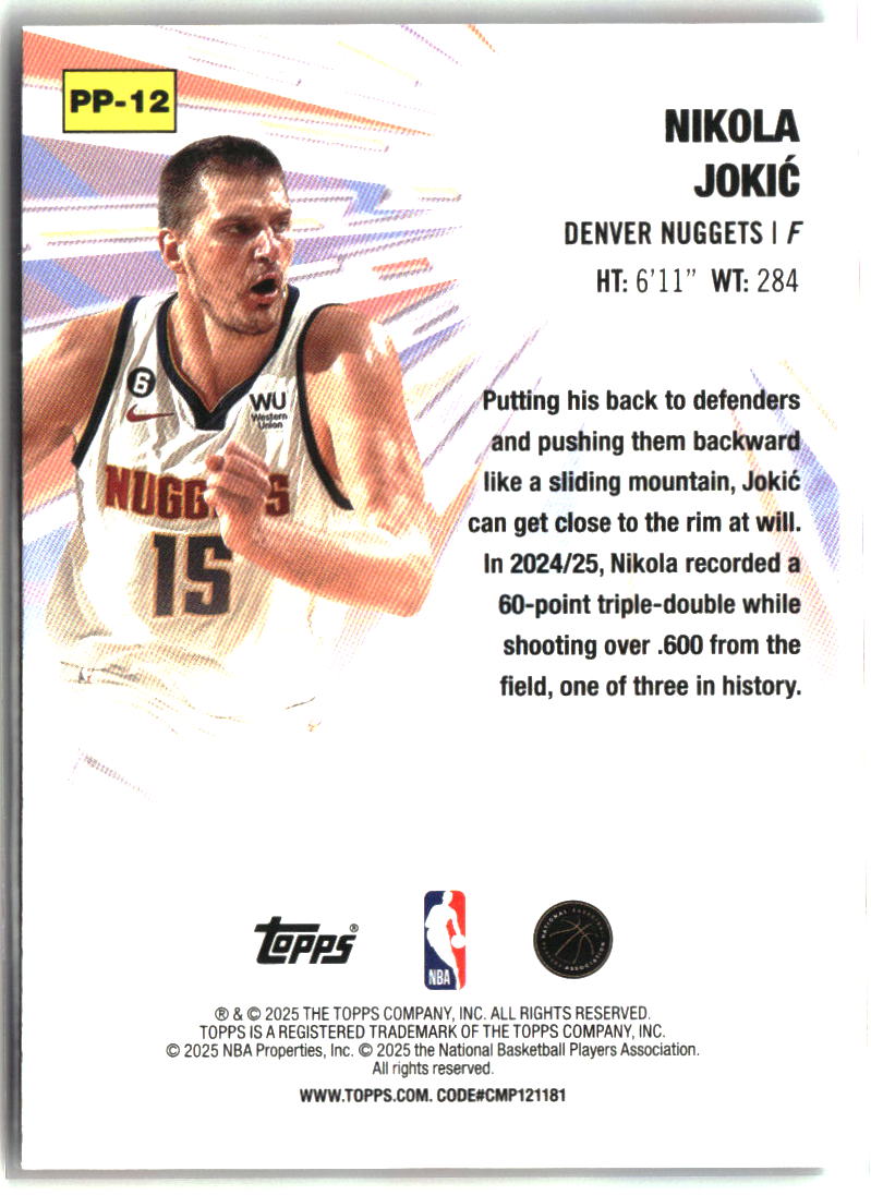 Nikola Joki? 2025-26 Topps Power Players #PP-12