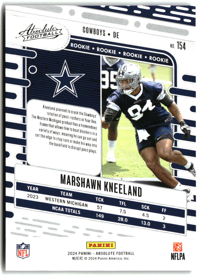 Marshawn Kneeland 2024 Panini Absolute Blue #154
